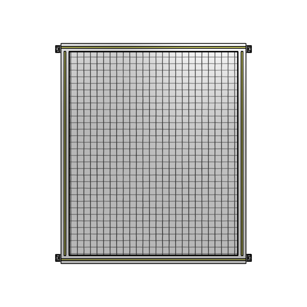 A4-1400-1050-0150-HYMZA SINGLE PANEL-NO LEGS WITH HINGES 1400MM X 1050MM  1" MESH, FULLY ASSEMBLED