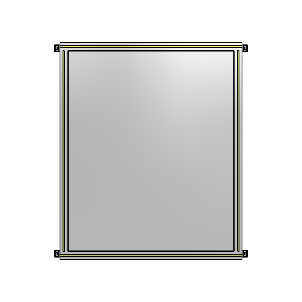 A4-1400-1050-0150-HYPZA SINGLE PANEL-NO LEGS WITH HINGES 1400MM X 1050MM  1/4" POLYCARBONATE, FULLY ASSEMBLED