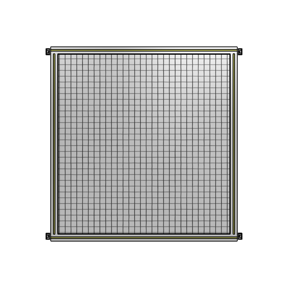 A4-1400-1200-0150-HYMZA SINGLE PANEL-NO LEGS WITH HINGES 1400MM X 1200MM  1" MESH, FULLY ASSEMBLED