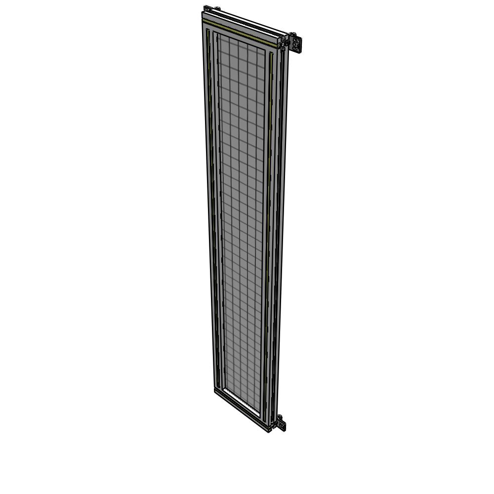 A4-1700-0300-0150-HYMZA SINGLE PANEL-NO LEGS WITH HINGES 1700MM X 300MM 1" MESH, FULLY ASSEMBLED