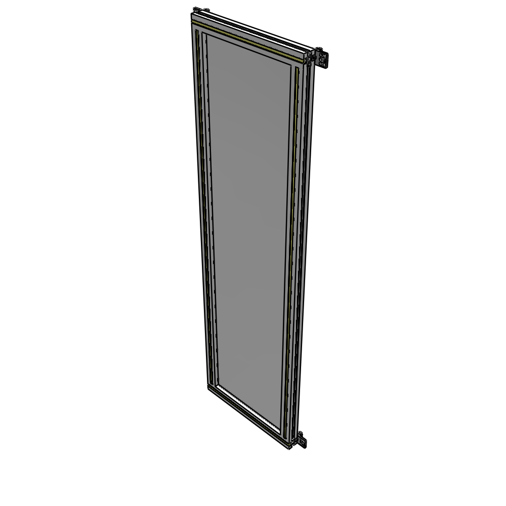 A4-1700-0450-0150-HYPZA SINGLE PANEL-NO LEGS WITH HINGES 1700MM X 450MM  1/4" POLYCARBONATE, ASSEMBLED