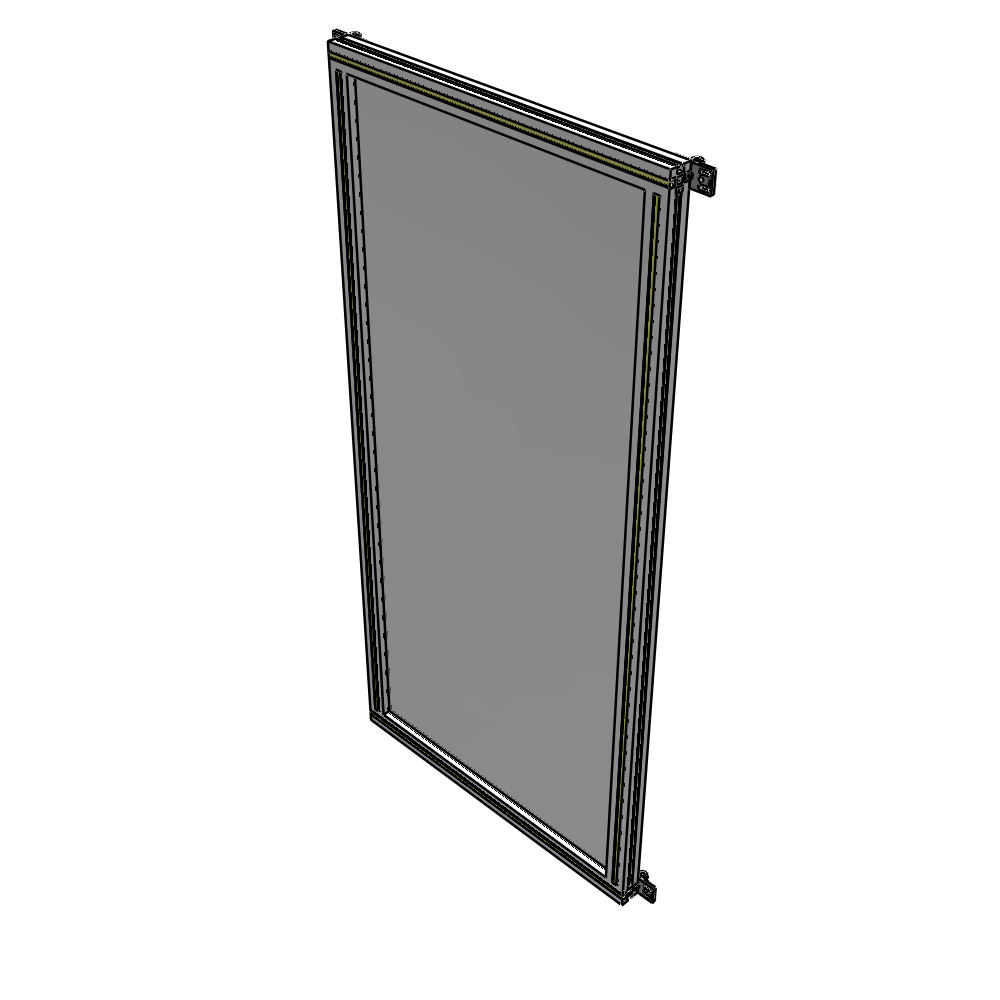 A4-1700-0750-0150-HYPZA SINGLE PANEL-NO LEGS WITH HINGES 1700MM X 750MM  1/4" POLYCARBONATE, ASSEMBLED