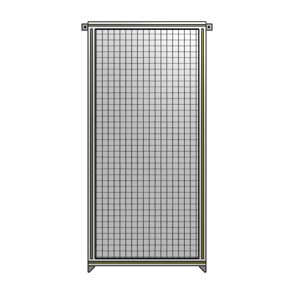 A4-1700-0750-0150-TYMZK SINGLE PANEL-NO LEGS WITH TIE PLATES AND ANGLE 1700MM X 750MM  1" MESH, AS A KIT