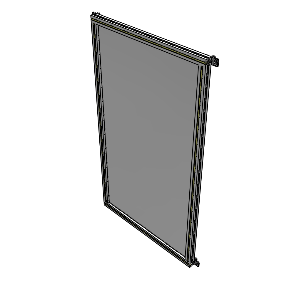 A4-1700-0900-0150-HYPZA SINGLE PANEL-NO LEGS WITH HINGES 1700MM X 900MM  1/4" POLYCARBONATE, FULLY ASSEMBLED