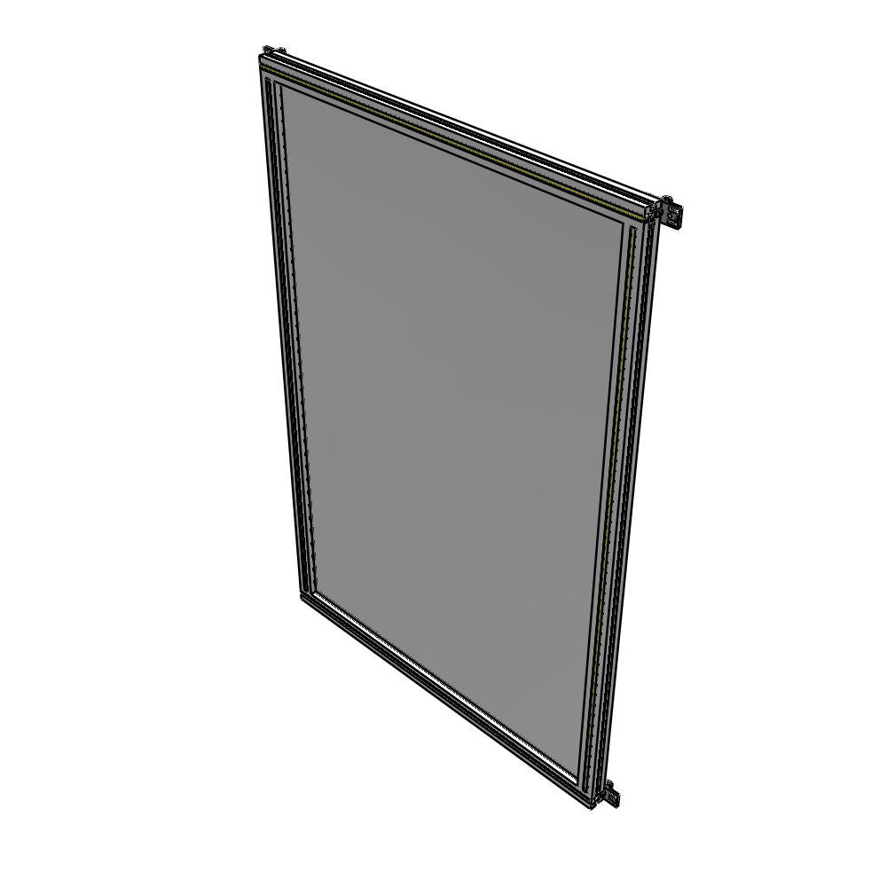 A4-1700-1050-0150-HYPZA SINGLE PANEL-NO LEGS WITH HINGES 1700MM X 1050MM 1/4" POLYCARBONATE, FULLY ASSEMBLED