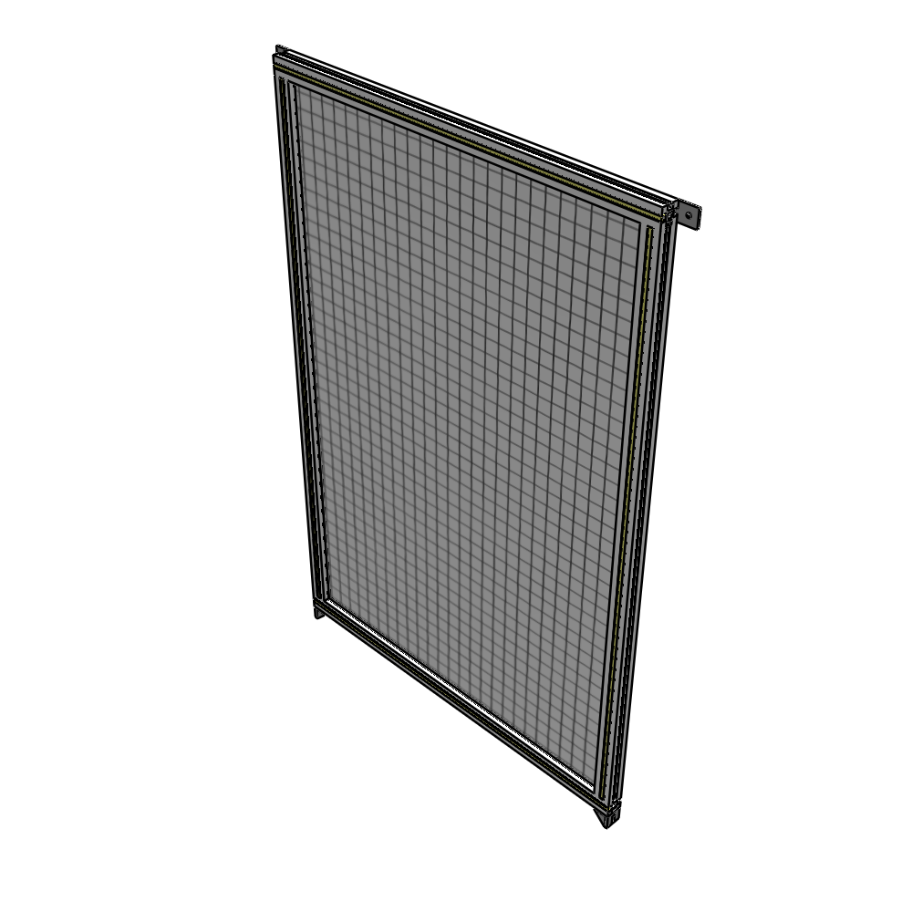 A4-1700-1050-0150-TYMZK SINGLE PANEL-NO LEGS WITH TIE PLATES AND ANGLE 1700MM X 1050MM  1" MESH, AS A KIT