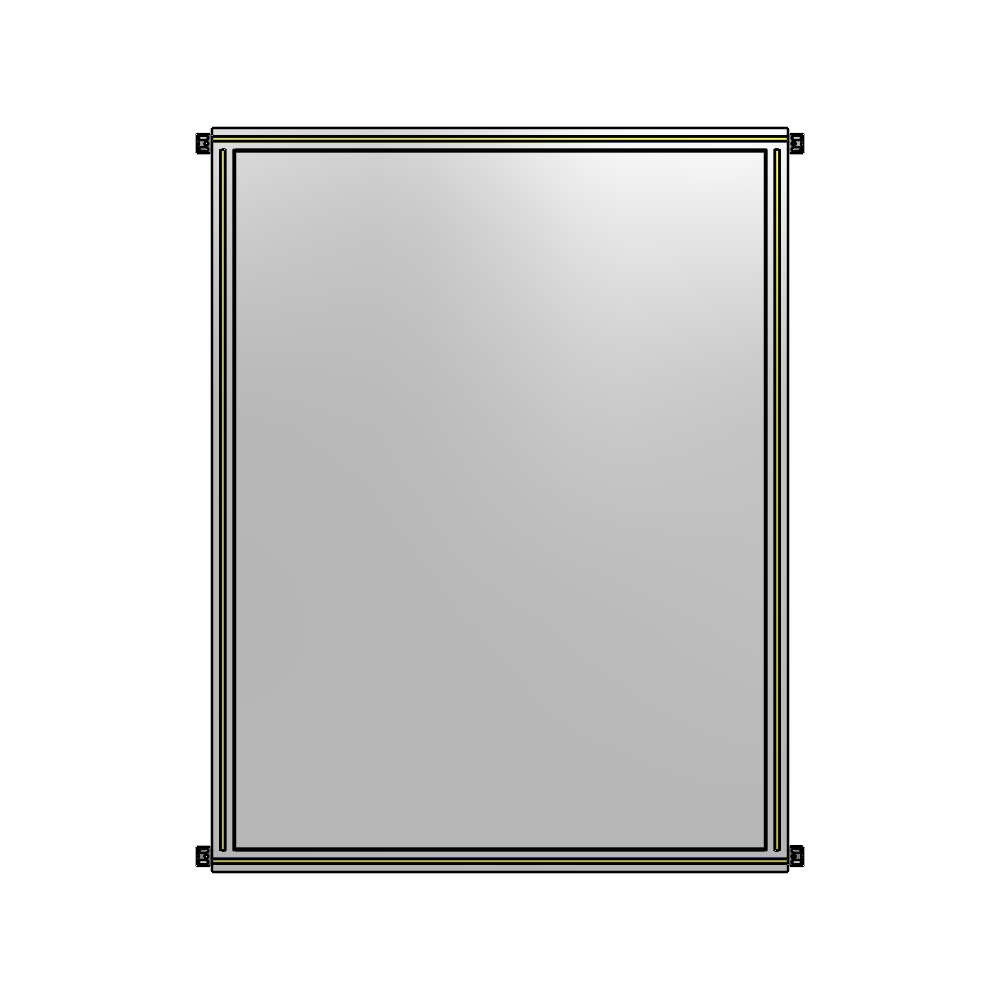 A4-1700-1200-0150-HYPZA SINGLE PANEL-NO LEGS WITH HINGES 1700MM X 1200MM  1/4" POLYCARBONATE, FULLY ASSEMBLED