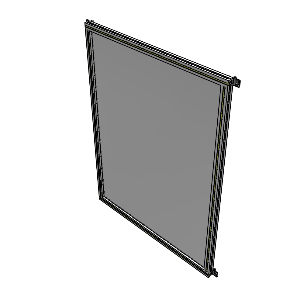 A4-1700-1200-0150-HYPZK SINGLE PANEL-NO LEGS WITH HINGES 1700MM X 1200MM  1/4" POLYCARBONATE, AS A KIT