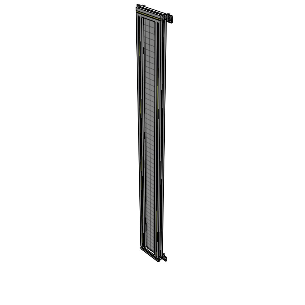 A4-2135-0200-0150-HYMZK SINGLE PANEL-NO LEGS WITH HINGES 2135MM X 200MM  1" MESH, AS A KIT