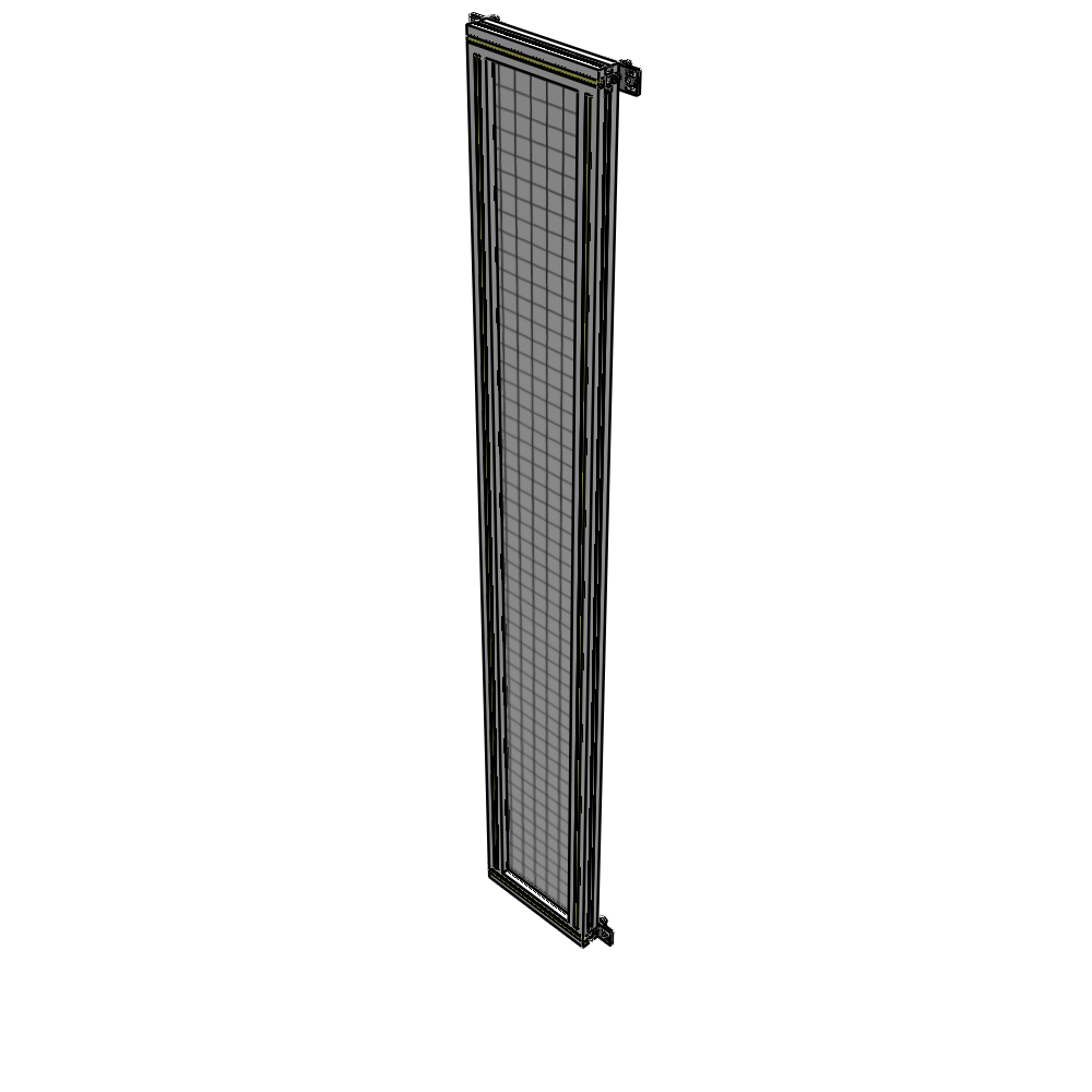 A4-2135-0300-0150-HYMZK SINGLE PANEL-NO LEGS WITH HINGES 2135MM X 300MM  1" MESH, AS A KIT