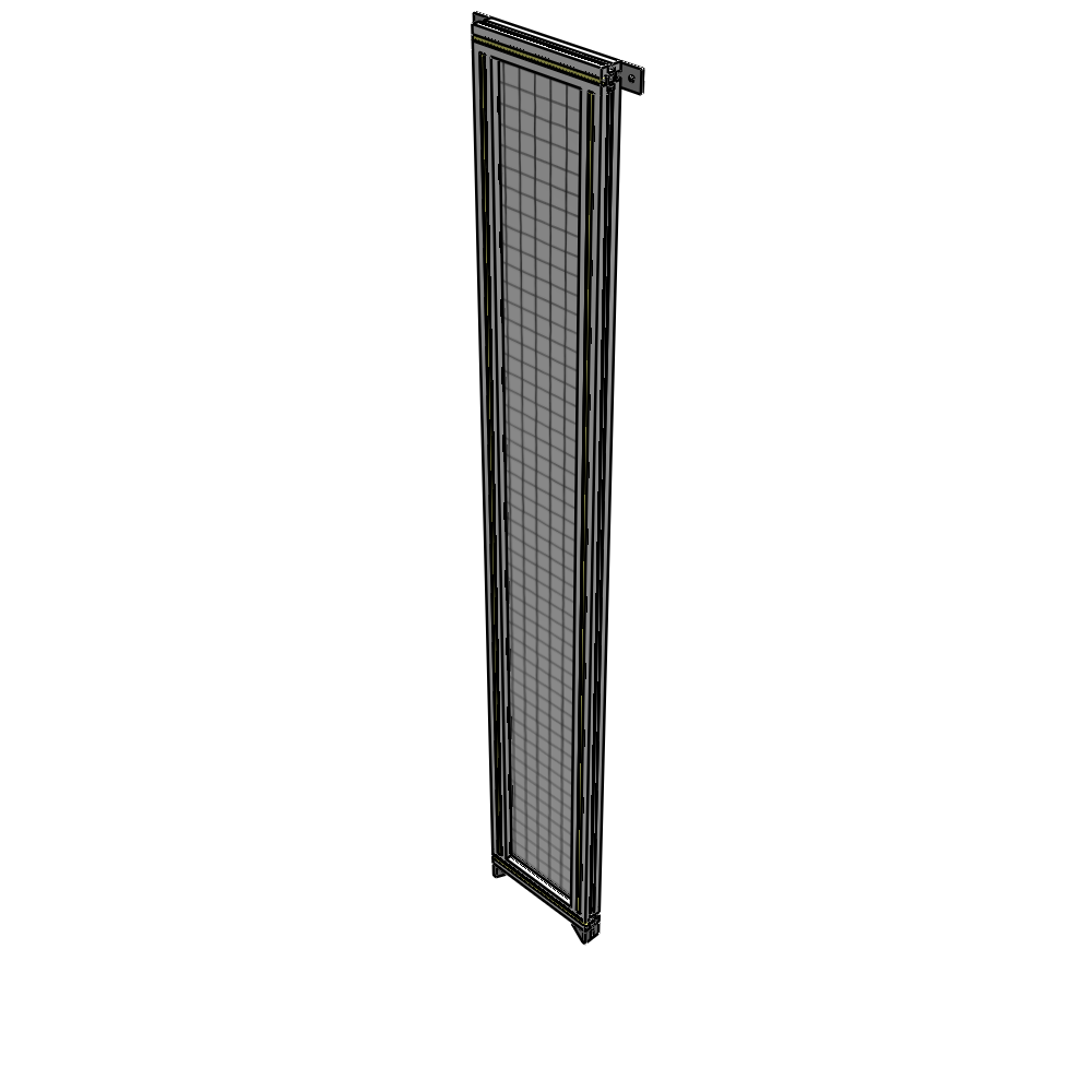 A4-2135-0300-0150-TYMZK SINGLE PANEL-NO LEGS WITH TIE PLATES AND ANGLE 2135MM X 300MM  1" MESH, AS A KIT