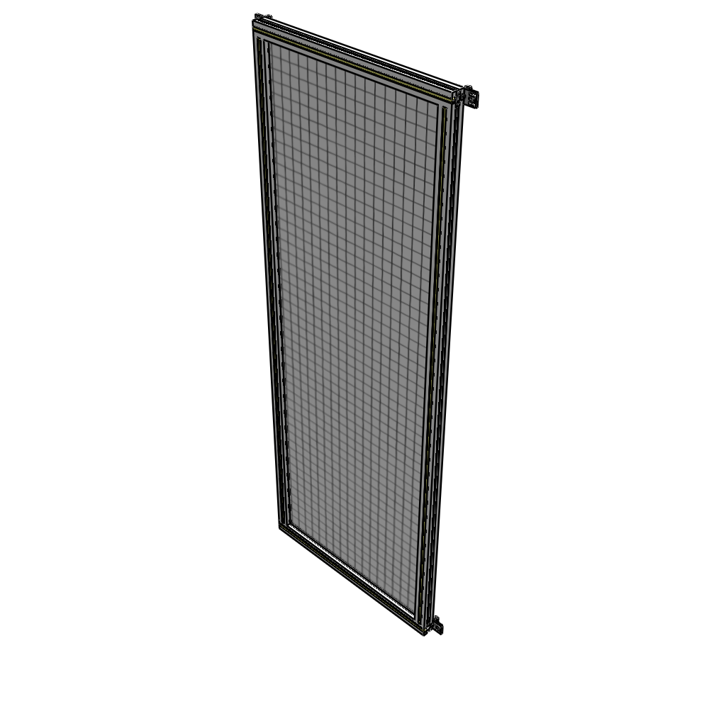 A4-2135-0750-0150-HYMZA SINGLE PANEL-NO LEGS WITH HINGES 2135MM X 750MM  1" MESH, FULLY ASSEMBLED