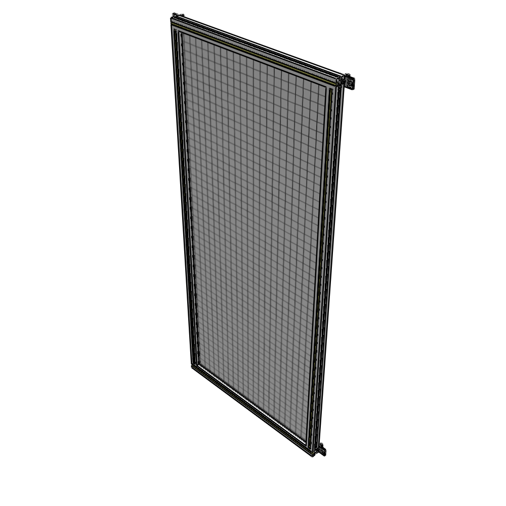 A4-2135-0900-0150-HYMZA SINGLE PANEL-NO LEGS WITH HINGES 2135MM X 900MM  1" MESH, FULLY ASSEMBLED