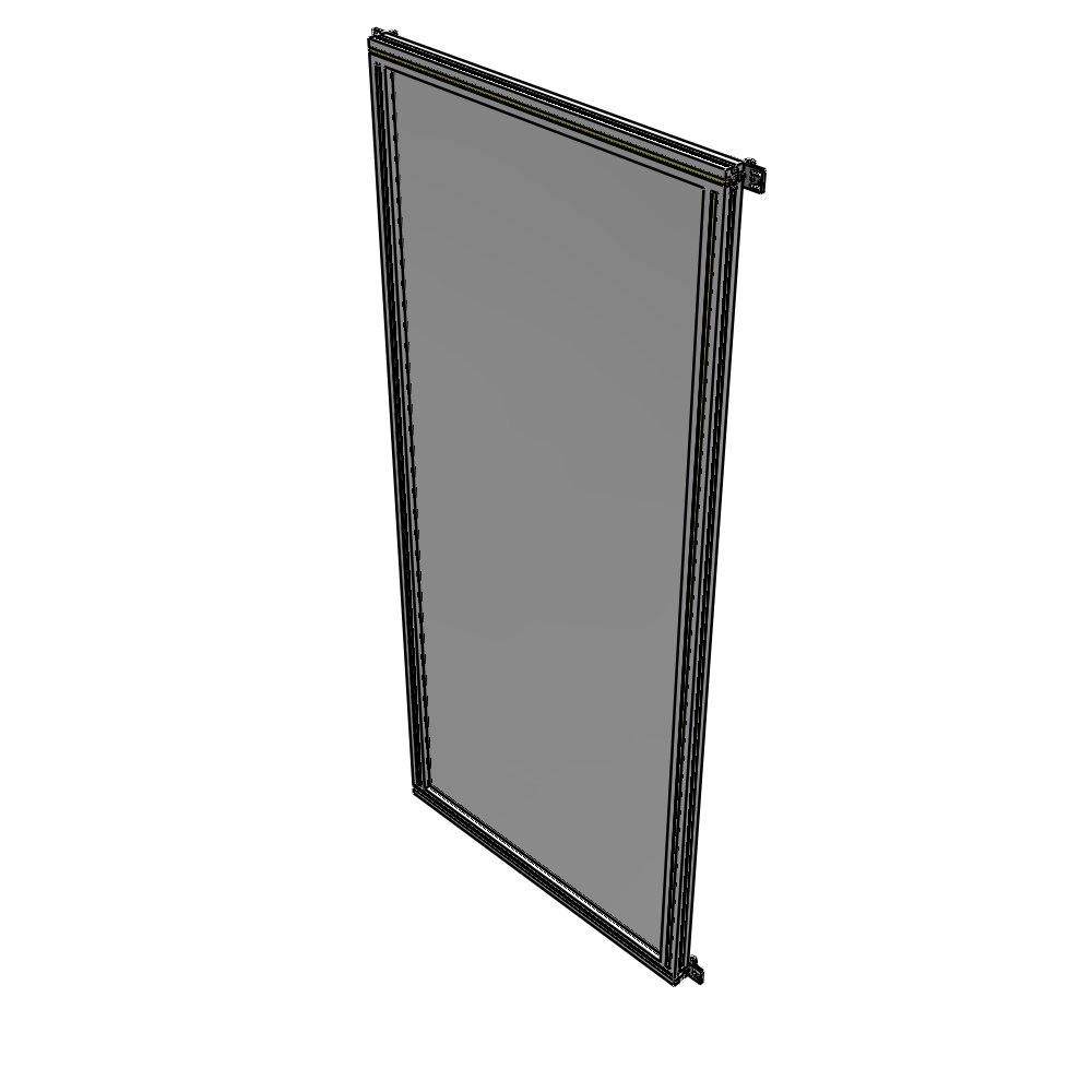 A4-2135-0900-0150-HYPZK SINGLE PANEL-NO LEGS WITH HINGES 2135MM X 900MM  1/4" POLYCARBONATE, AS A KIT