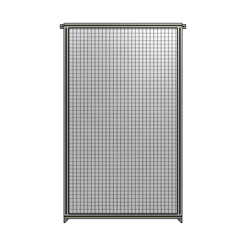 A4-2135-1200-0150-TYMZA SINGLE PANEL-NO LEGS WITH TIE PLATES AND ANGLE 2135MM X 1200MM  1" MESH, FULLY ASSEMBLED