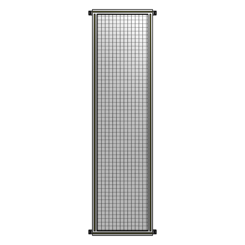 A4-2400-0600-0150-HYMZK SINGLE PANEL-NO LEGS WITH HINGES 2400MM X 600MM  1" MESH, AS A KIT