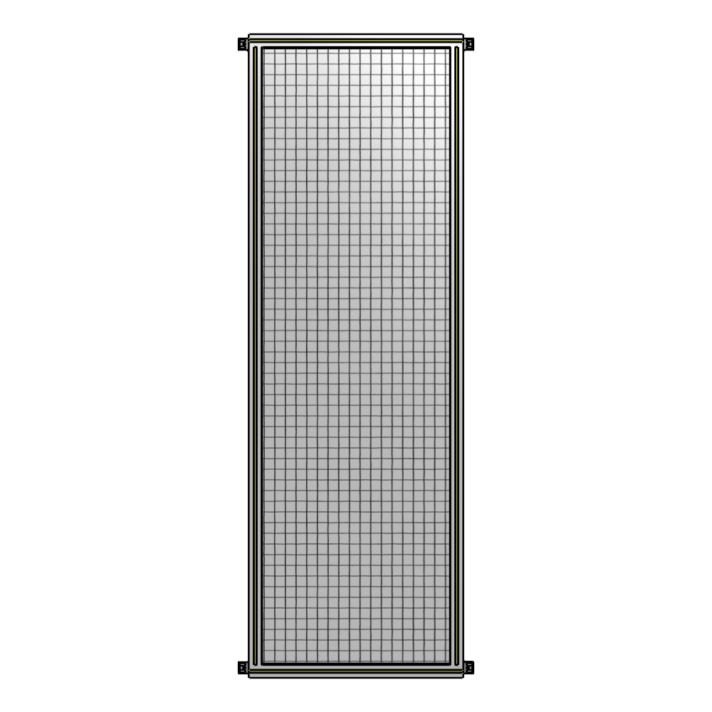 A4-2400-0750-0150-HYMZA SINGLE PANEL-NO LEGS WITH HINGES 2400MM X 750MM  1" MESH, FULLY ASSEMBLED