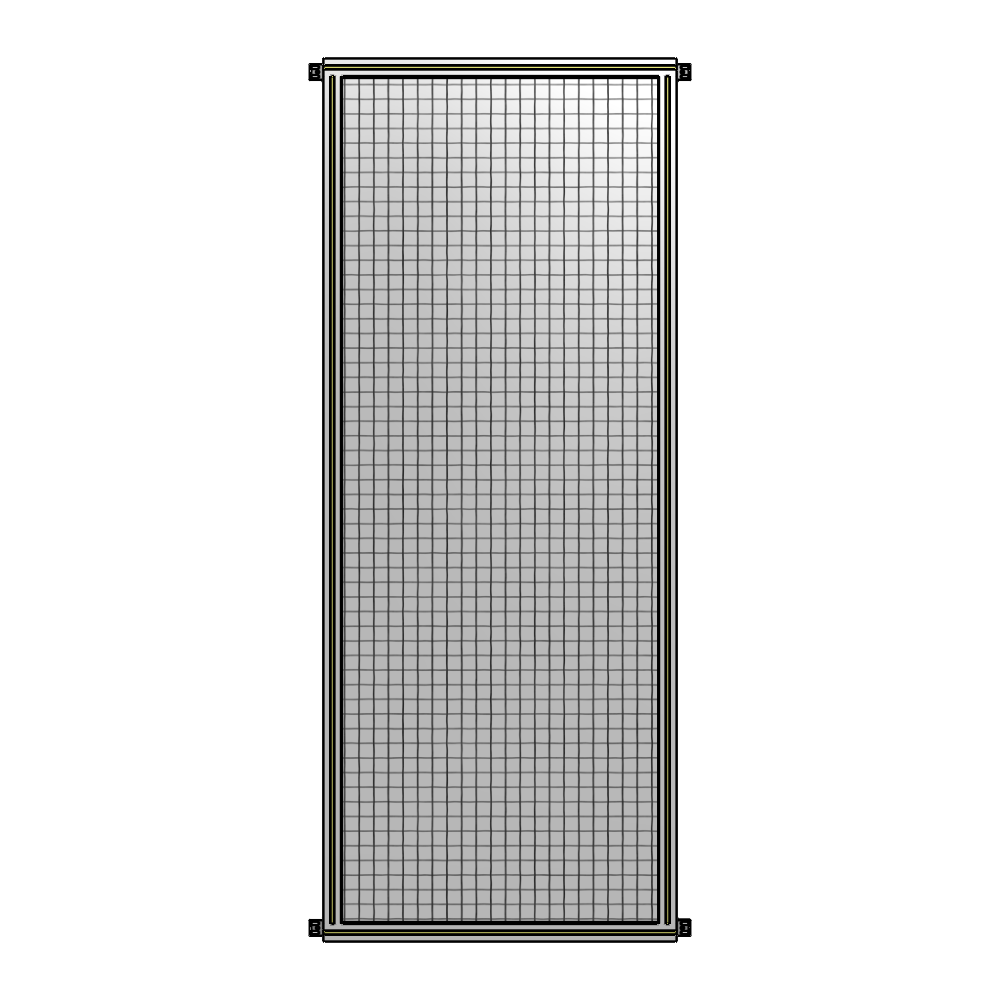 A4-2400-0900-0150-HYMZA SINGLE PANEL-NO LEGS WITH HINGES 2400MM X 900MM  1" MESH, FULLY ASSEMBLED