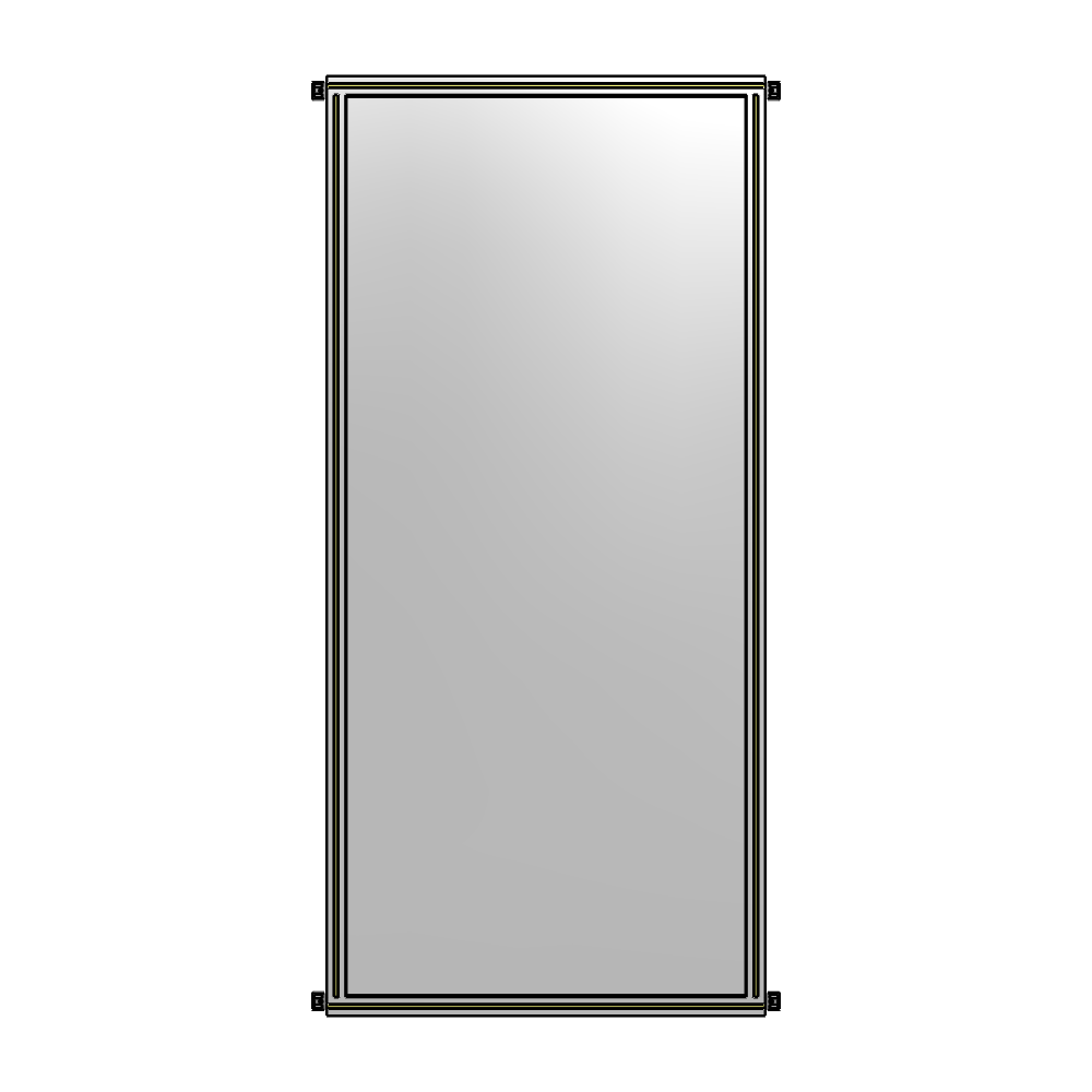 A4-2400-1050-0150-HYPZK SINGLE PANEL-NO LEGS WITH HINGES 2400MM X 1050MM  1/4" POLYCARBONATE, AS A KIT