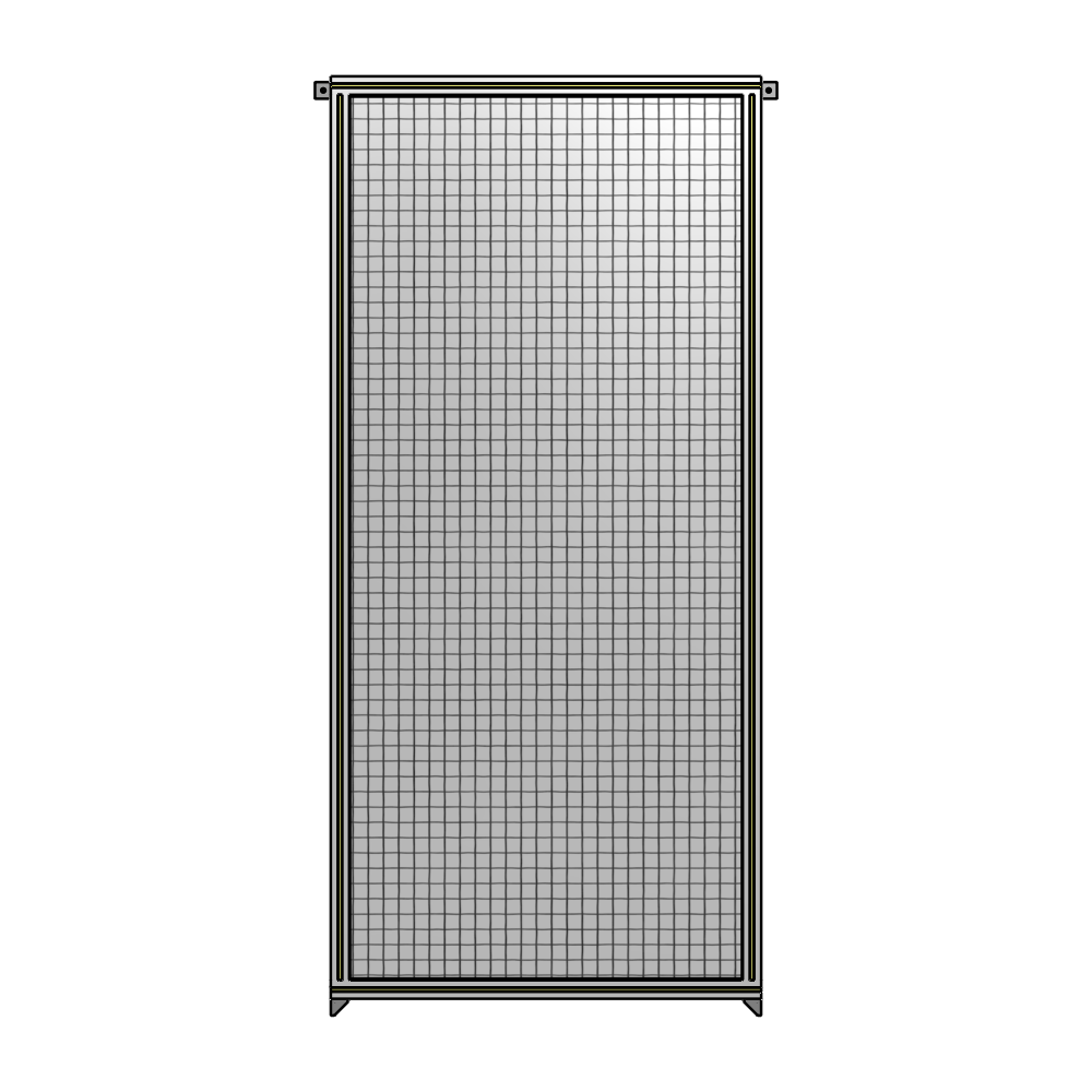 A4-2400-1050-0150-TYMZA SINGLE PANEL-NO LEGS WITH TIE PLATES AND ANGLE 2400MM X 1050MM  1" MESH, FULLY ASSEMBLED