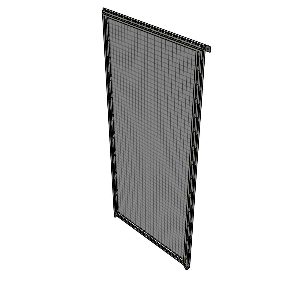 A4-2400-1050-0150-TYMZK SINGLE PANEL-NO LEGS WITH TIE PLATES AND ANGLE 2400MM X 1050MM  1" MESH, AS A KIT