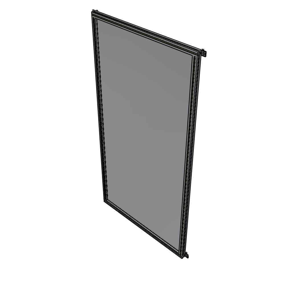 A4-2400-1200-0150-HYPZA SINGLE PANEL-NO LEGS WITH HINGES 2400MM X 1200MM  1/4" POLYCARBONATE, FULLY ASSEMBLED