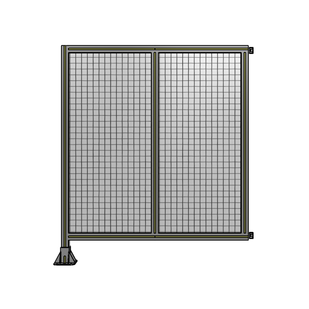 B1-1400-1200-0150-HYMFK DOUBLE PANEL-LEG ON LEFT, HINGE ON RIGHT 1400MM X 1200MM 1" MESH, AS A KIT