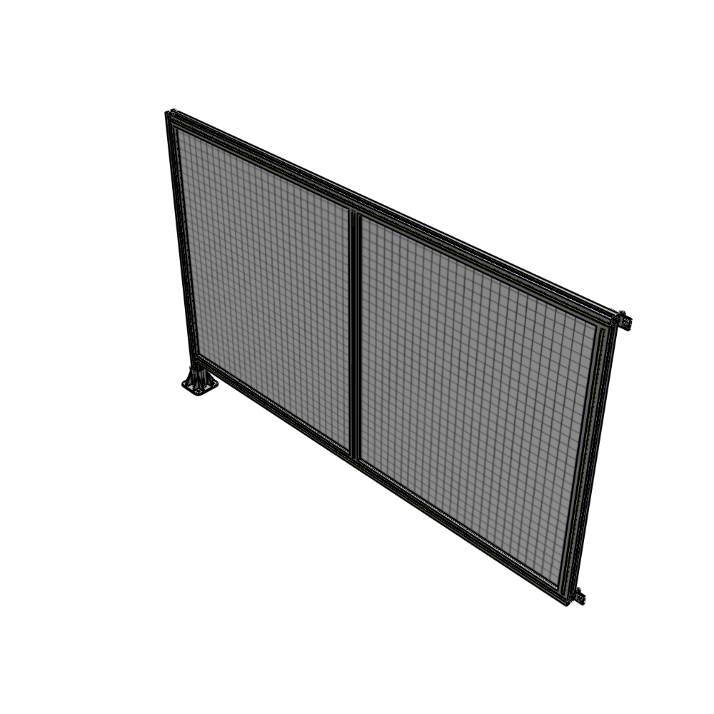 B1-1400-2200-0150-HYMFK DOUBLE PANEL-LEG ON LEFT, HINGE ON RIGHT 1400MM X 2200MM  1" MESH, AS A KIT