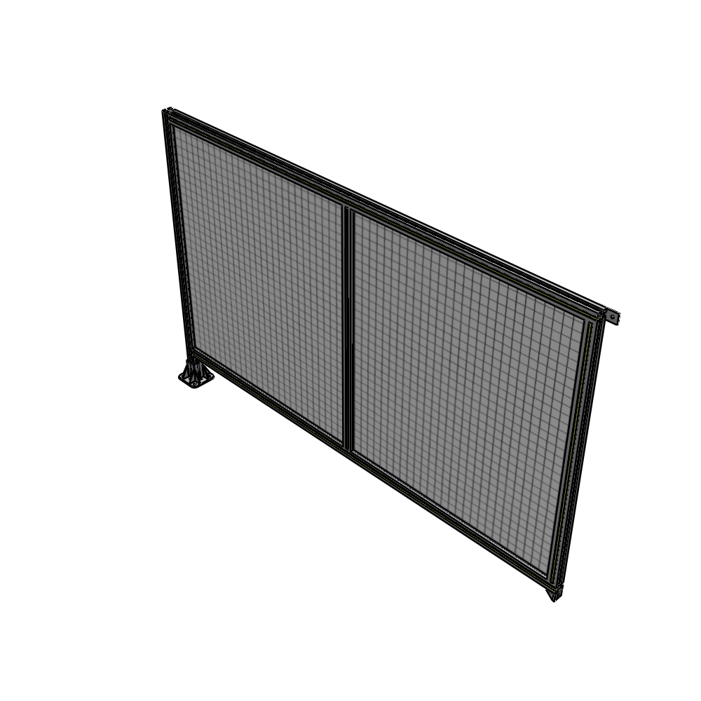 B1-1400-2200-0150-TYMFK DOUBLE PANEL-LEG ON LEFT, TIE PLATE AND ANGLE ON RIGHT 1400MM X 2200MM  1" MESH, FULLY ASSEMBLED