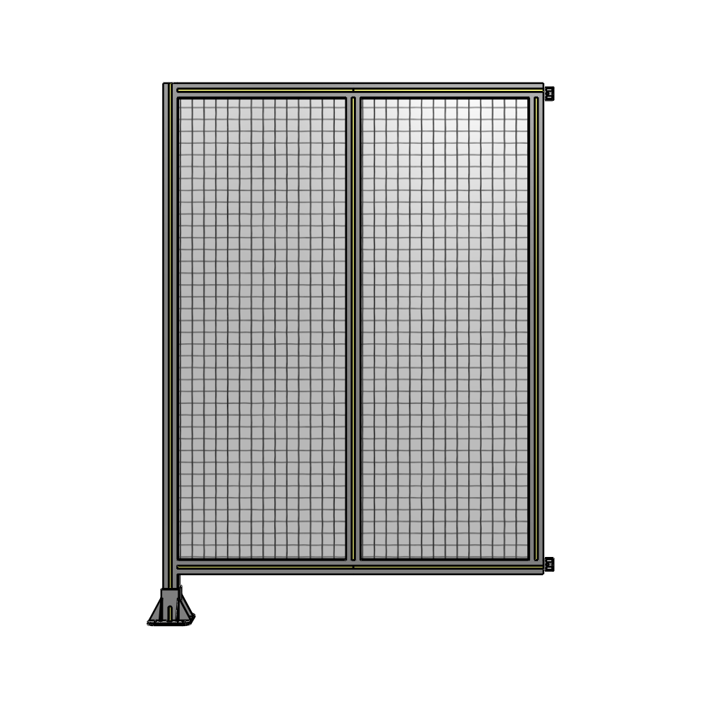 B1-1700-1200-0150-HYMFK DOUBLE PANEL-LEG ON LEFT, HINGE ON RIGHT 1700MM X 1200MM  1" MESH, FULLY ASSEMBLED