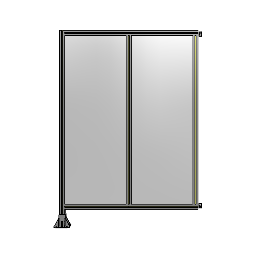 B1-1700-1200-0150-HYPFA DOUBLE PANEL-LEG ON LEFT, HINGE ON RIGHT 1700MM X 1200MM  1/4" POLYCARBONATE, AS A KIT