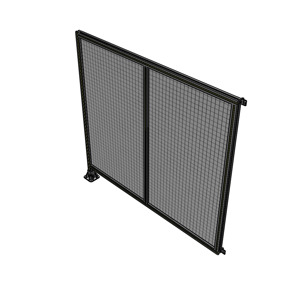 B1-1700-1800-0150-HYMFK DOUBLE PANEL-LEG ON LEFT, HINGE ON RIGHT 1700MM X 1800MM  1" MESH, FULLY ASSEMBLED