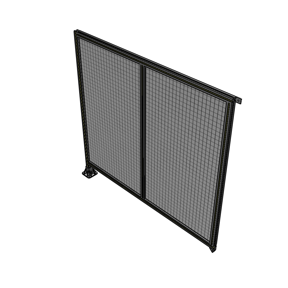 B1-1700-1800-0150-TYMFA DOUBLE PANEL-LEG ON LEFT, TIE PLATE AND ANGLE ON RIGHT 1700MM X 1800MM  1" MESH, FULLY ASSEMBLED