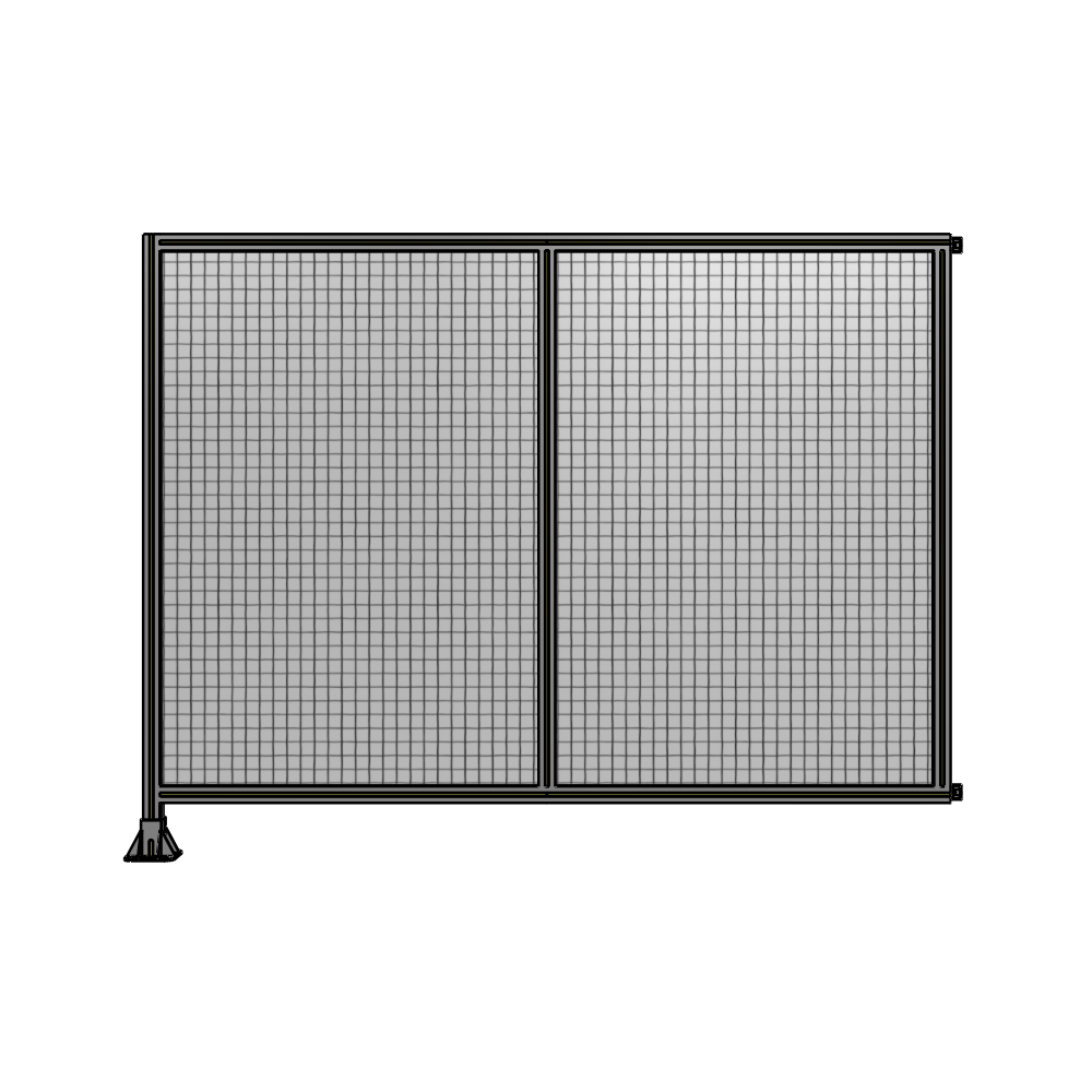 B1-1700-2200-0150-HYMFA DOUBLE PANEL-LEG ON LEFT, HINGE ON RIGHT 1700MM X 2200MM  1" MESH, FULLY ASSEMBLED