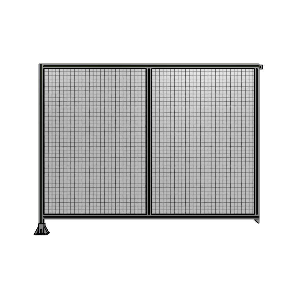 B1-1700-2200-0150-TYMFA DOUBLE PANEL-LEG ON LEFT, TIE PLATE AND ANGLE ON RIGHT 1700MM X 2200MM  1" MESH, FULLY ASSEMBLED
