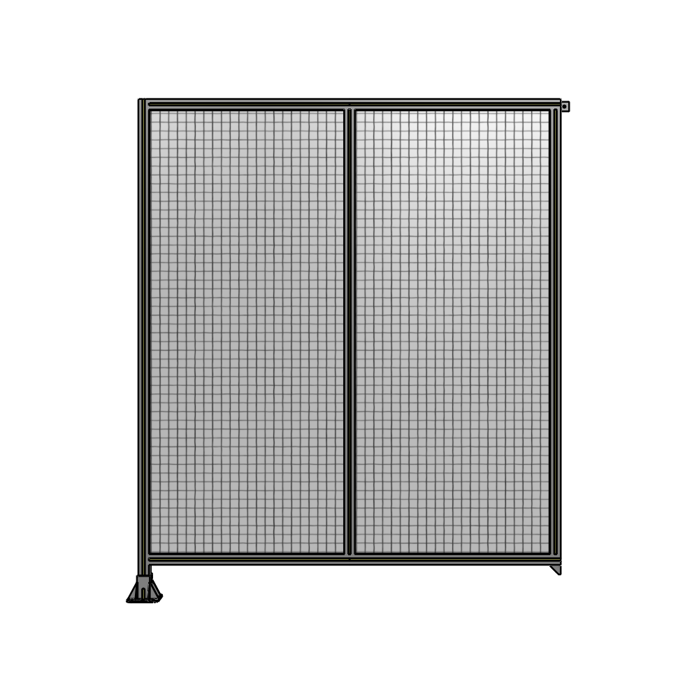 B1-2135-1800-0150-TYMFA DOUBLE PANEL-LEG ON LEFT, TIE PLATE AND ANGLE ON RIGHT 2135MM X 1800MM  1" MESH, AS A KIT