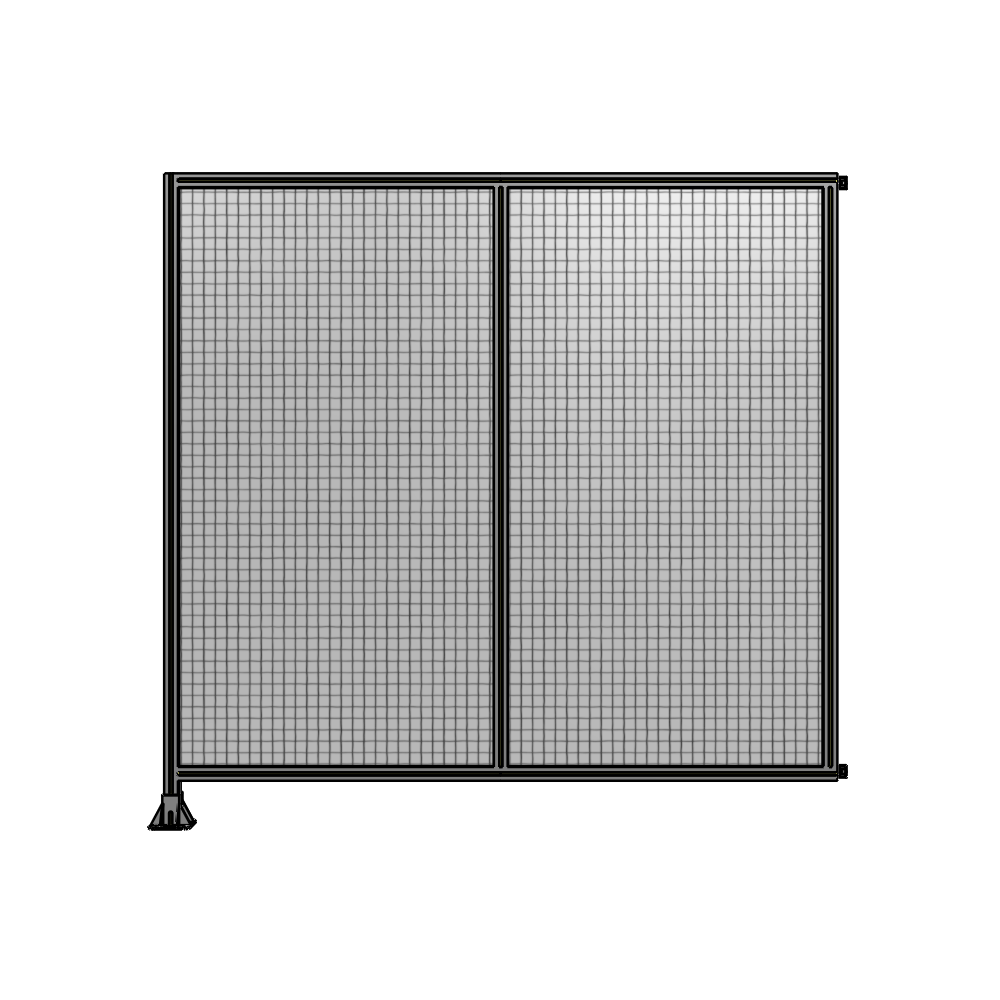 B1-2135-2200-0150-HYMFA DOUBLE PANEL-LEG ON LEFT, HINGE ON RIGHT 2135MM X  2200MM  1" MESH, AS A KIT