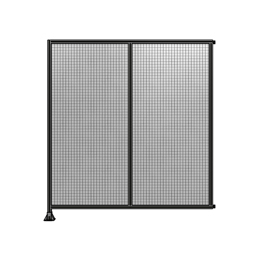 B1-2400-2200-0150-HYMFA DOUBLE PANEL-LEG ON LEFT, HINGE ON RIGHT 2400MM X 2200MM  1" MESH, AS A KIT