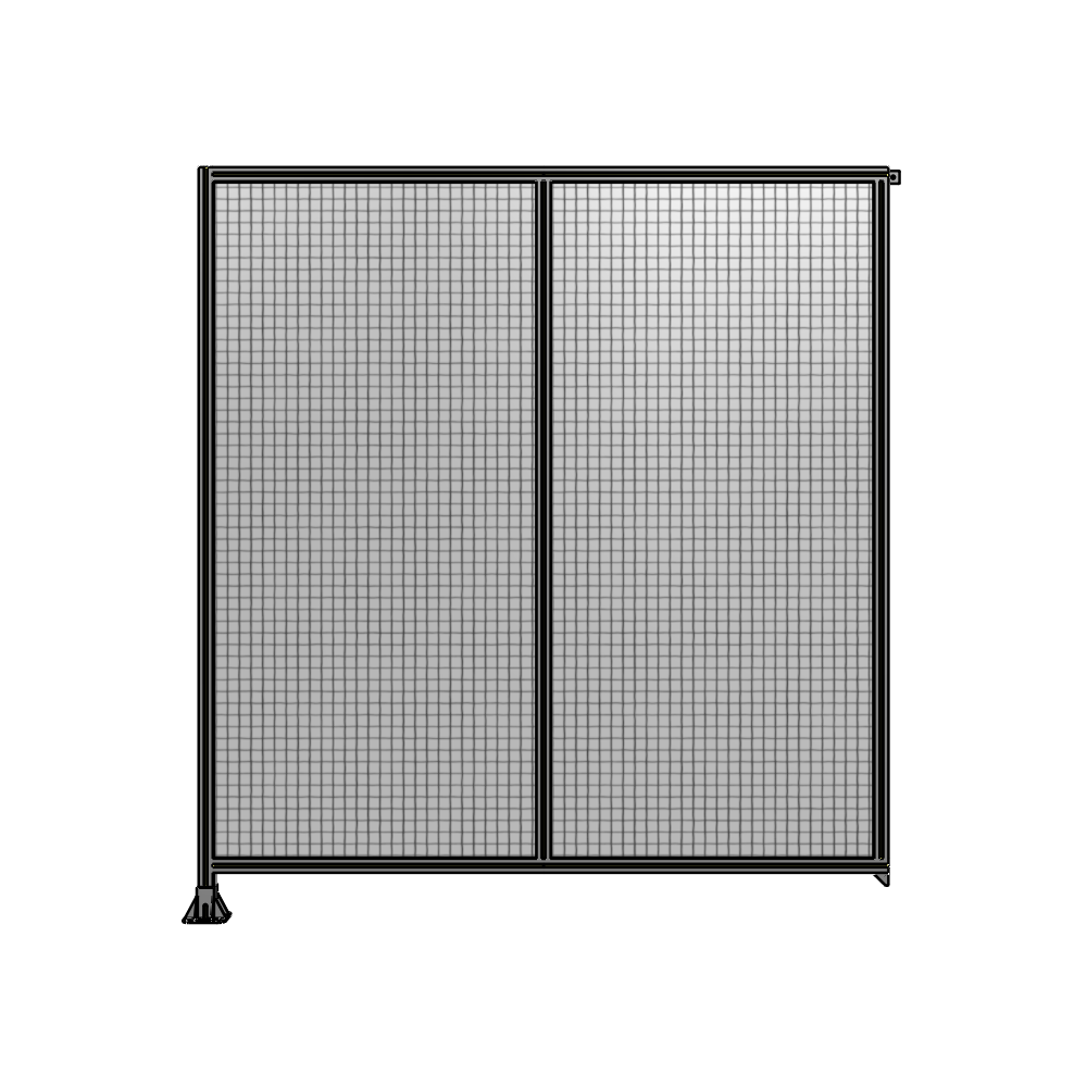 B1-2400-2200-0150-TYMFA DOUBLE PANEL-LEG ON LEFT, TIE PLATE AND ANGLE ON RIGHT 2400MM X 2200MM  1" MESH, AS A KIT