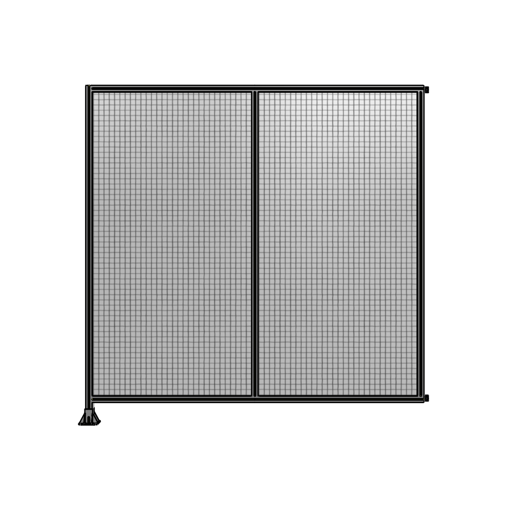 B1-2400-2400-0150-HYMFA DOUBLE PANEL-LEG ON LEFT, HINGE ON RIGHT 2400MM X 2400MM  1" MESH, AS A KIT