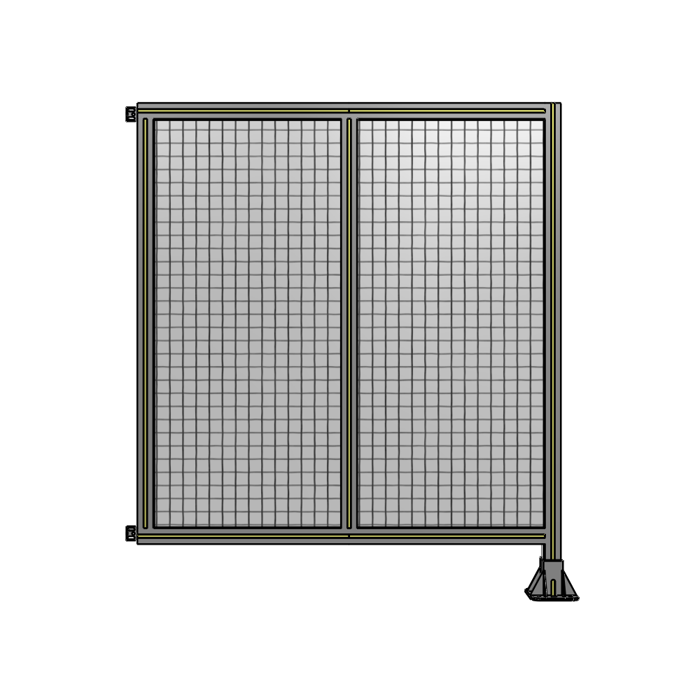 B2-1400-1200-0150-HYMFK DOUBLE PANEL-LEG ON RIGHT, HINGE ON LEFT 1400MM X 1200MM 1" MESH, AS A KIT