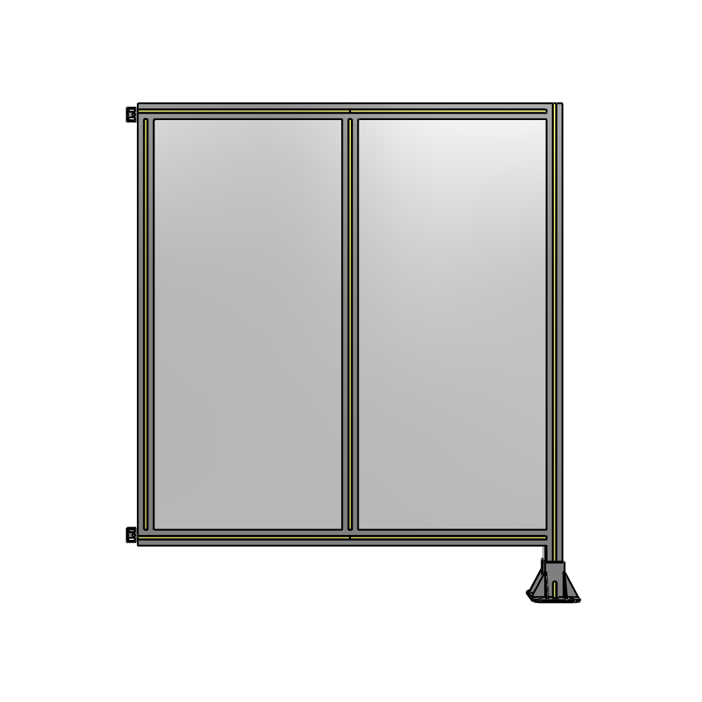 B2-1400-1200-0150-HYPFK DOUBLE PANEL-LEG ON RIGHT, HINGE ON LEFT 1400MM X 1200MM 1/4" POLYCARBONATE, AS A KIT