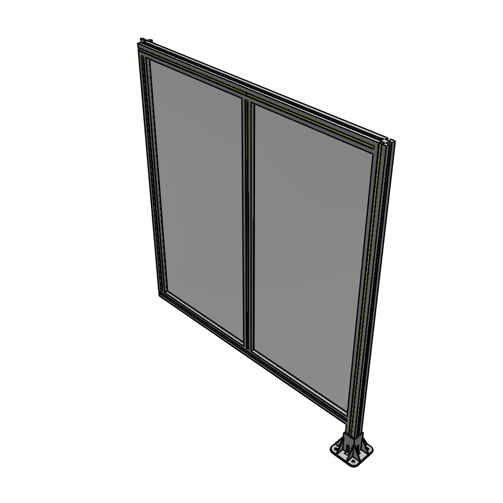 B2-1400-1200-0150-HYPFK DOUBLE PANEL-LEG ON RIGHT, HINGE ON LEFT 1400MM X 1200MM 1/4" POLYCARBONATE, AS A KIT
