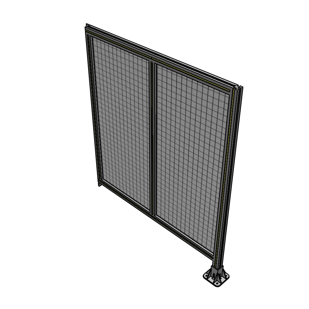 B2-1400-1200-0150-TYMFK DOUBLE PANEL-LEG ON RIGHT, TIE PLATE AND ANGLE ON LEFT 1400MM X 1200MM 1" MESH, AS A KIT