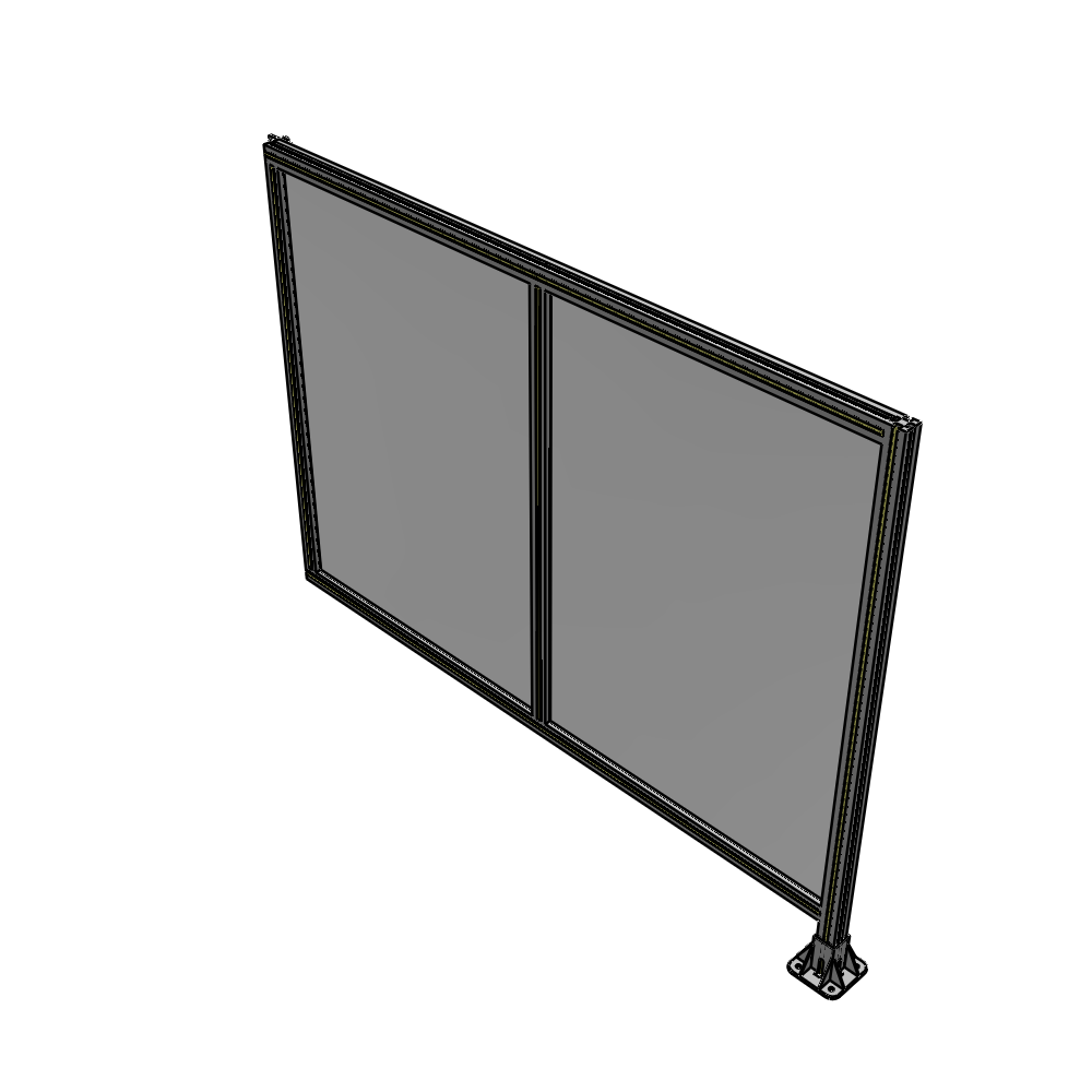 B2-1400-1800-0150-HYPFK DOUBLE PANEL-LEG ON RIGHT, HINGE ON LEFT 1400MM X 1800MM 1/4" POLYCARBONATE, AS A KIT
