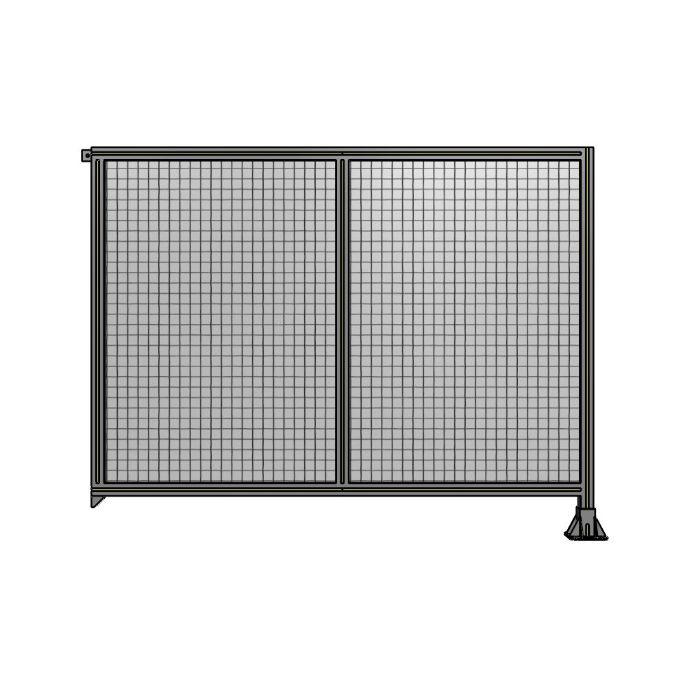 B2-1400-1800-0150-TYMFA DOUBLE PANEL-LEG ON RIGHT, TIE PLATE AND ANGLE ON LEFT 1400MM X 1800MM  1" MESH, FULLY ASSEMBLED