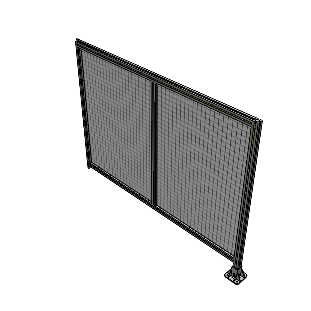 B2-1400-1800-0150-TYMFK DOUBLE PANEL-LEG ON RIGHT, TIE PLATE AND ANGLE ON LEFT 1400MM X 1800MM 1" MESH, AS A KIT