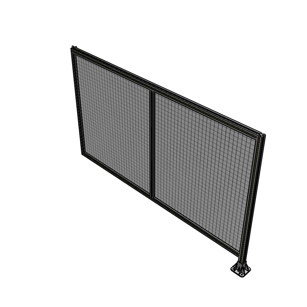 B2-1400-2200-0150-HYMFK DOUBLE PANEL-LEG ON RIGHT, HINGE ON LEFT 1400MM X 2200MM 1" MESH, AS A KIT