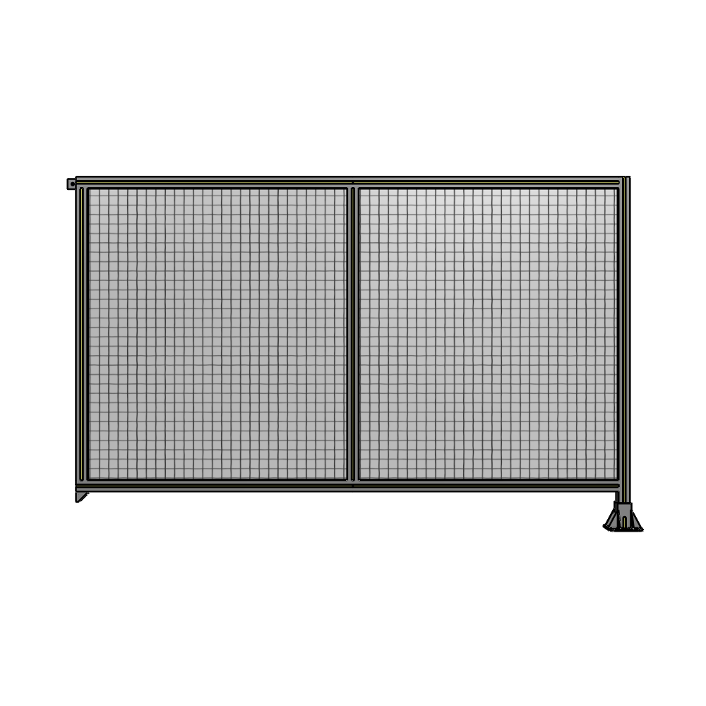 B2-1400-2200-0150-TYMFA DOUBLE PANEL-LEG ON RIGHT, TIE PLATE AND ANGLE ON LEFT 1400MM X 2200MM 1" MESH, AS A KIT