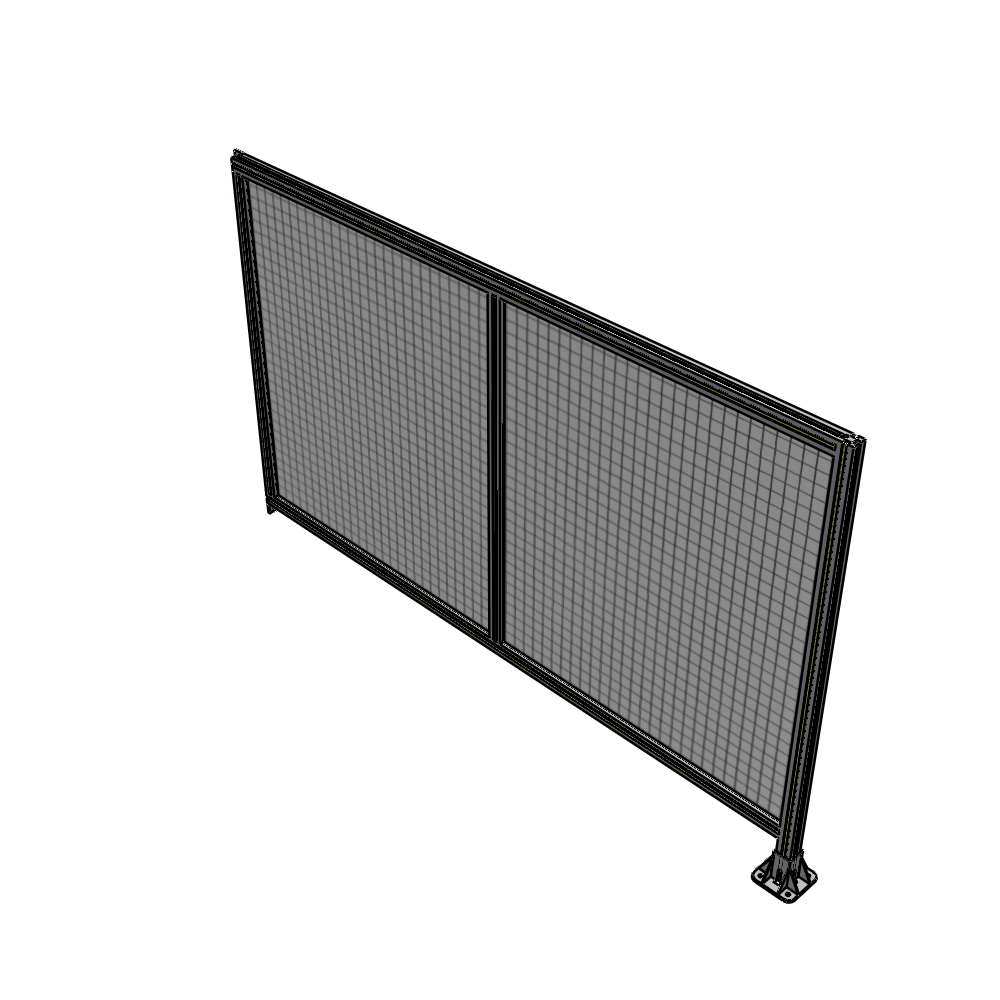 B2-1400-2200-0150-TYMFA DOUBLE PANEL-LEG ON RIGHT, TIE PLATE AND ANGLE ON LEFT 1400MM X 2200MM 1" MESH, AS A KIT